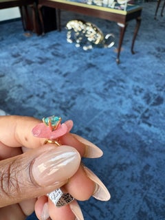 Sophie Joanne 18K Yellow Gold Rhodochrosite Island Flower Ring