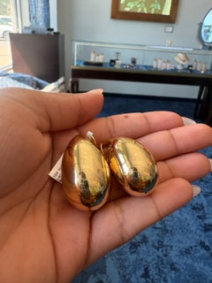 Elite Designs 18K Yellow Gold Large Teardrop Earrings