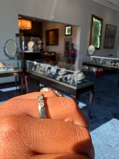 Lika Behar Oxidized Sterling Silver & 24K Gold Stockholm Diamond Ring