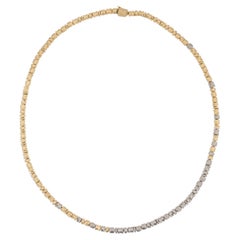 Audrius Krulis 18K Yellow Gold & Palladium “Hitched Bead” Necklace