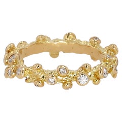 Anillo de diamantes «Golden Glow» de Agneta Bugyte, en oro amarillo de 18 quilates