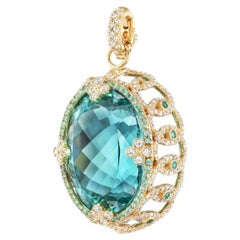 18K Yellow Gold “Paradise” Necklace Pendant by Erica Courtney