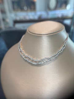 Graziela Gems 18K White Gold & Diamond “Rio” Necklace – Luxury Designer Diamond