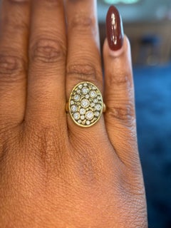 Alex Sepkus 18K Yellow Gold Constellation Dome Ring with Round Brilliant-Cut