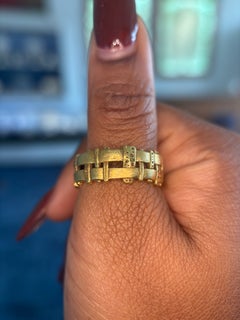 Alex Sepkus 18K Yellow Gold Woven Band – Luxury Designer Gold Ring