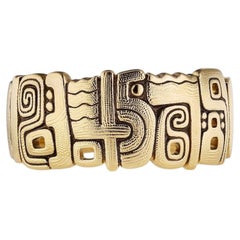 Alex Sepkus 18K Yellow Gold Numbers Ring – Luxury Designer Gold Statement Ring w
