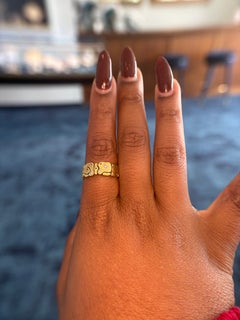 Alex Sepkus 18K Yellow Gold Flora Band with Round Diamonds