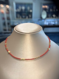 Alex Sepkus 18K Gold “Flora” Mediterranean Red Coral Necklace