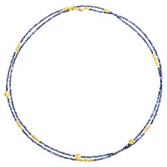Alex Sepkus 18K Yellow Gold “Flora” Milky Sapphire 38" Necklace