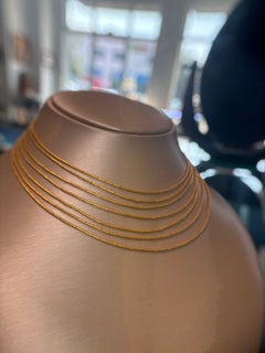 Gurhan 24K Yellow Gold 7-Strand “Rain” Necklace with Drizzle Beads