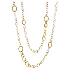 Gurhan 24K & 22K Yellow Gold Hoopla Mixed Link Chain Necklace