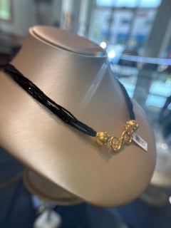 Gurhan One-of-a-Kind 24K/22K Gold 6-Strand Black Spinel Necklace
