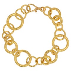 Gurhan 24K Yellow Gold Hoopla Geometric Round Link Bracelet