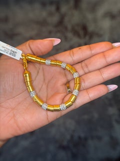 Gurhan 24K Gold 6.5mm Vertigo Diamond Pavé Bracelet – Luxury Jewelry