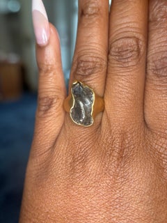 Jorge Adeler Ring aus 18-karätigem Gold Noir mit Sikhote-Alin-Meteoriten – Luxusschmuck