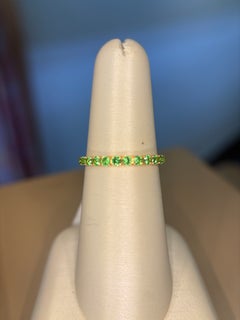 Kimberly Collins 18K Yellow Gold Tsavorite 2MM Eternity Band – 1.10cttw
