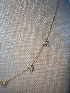 Lika Behar 24K Yellow Gold & Diamond 5 Station Dylan Necklace