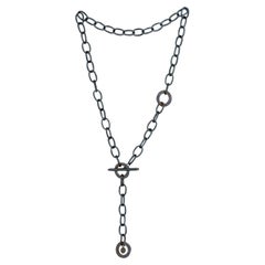 Lika Behar Orion Handmade Oxidized Silver Toggle Necklace