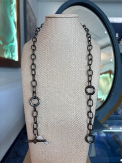 Lika Behar Orion Handmade Oxidized Silver Toggle Necklace