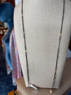 Lika Behar Handmade 22K Yellow Gold & Oxidized Silver Twiga Chain