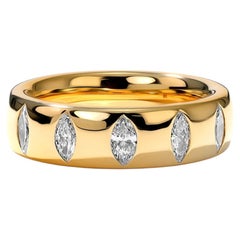 Mark Henry 18K Yellow Gold Diamond Guardian Ring  Luxury Fine Jewelry