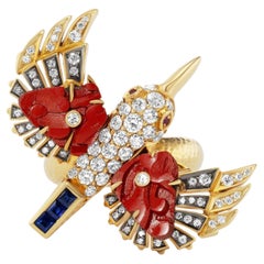 Lotus Arts de Vivre 18K Yellow Gold Bird in Flight Ring