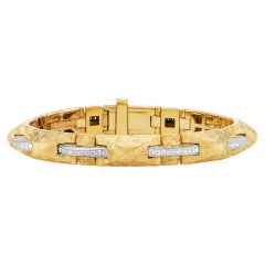 Pulsera de Michael Bondanza de oro amarillo de 22K y 18K, platino y diamantes Sienna