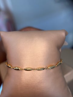 Bracciale Windsor Link di Michael Bondanza in oro giallo 18 carati, 7,5 pollici – Lusso di design