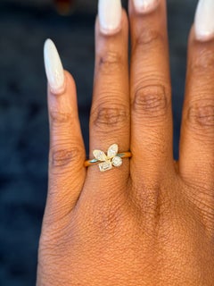 Michael M 18K Yellow Gold Montage Ring with Round, Marquise, Emerald & Pear