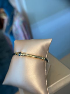 Misani 18K Yellow Gold & Sterling Silver Leather Bracelet with 1.0ct Round Londo