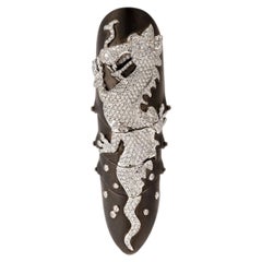 Lydia Courteille 18K Black Gold Hinged Diamond Dragon Ring – Luxury Sculptural