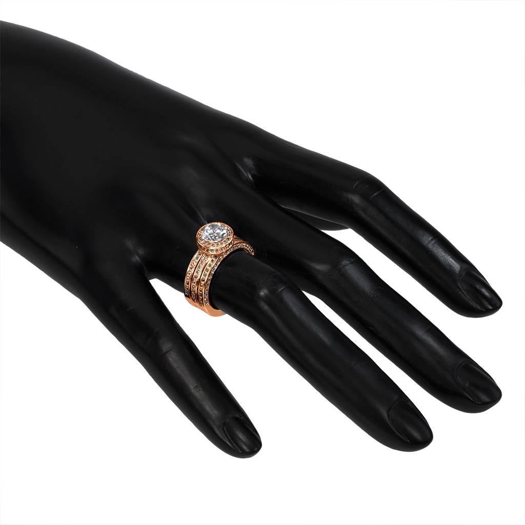 Alex Soldier Eternal Love Diamond Engagement 1.55 Carat Ring in Rose Gold 3