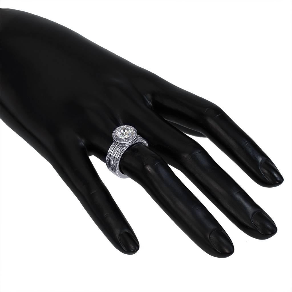 Alex Soldier Eternal Love Diamond Platinum Engagement Ring One of a Kind 3