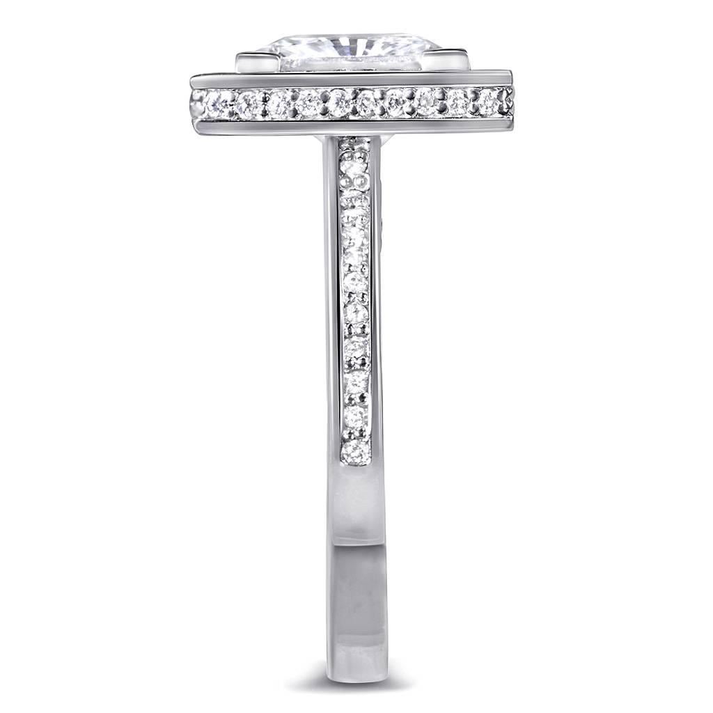 Women's or Men's Alex Soldier 1 Carat D Color SI1 GIA Certified Diamond Gold Engagement Ring
