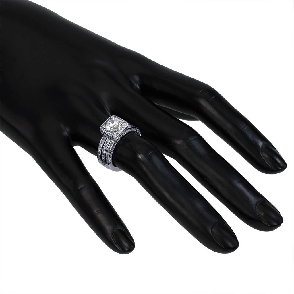 Alex Soldier Eternal Love Diamond Platinum Engagement Ring One of a Kind 3