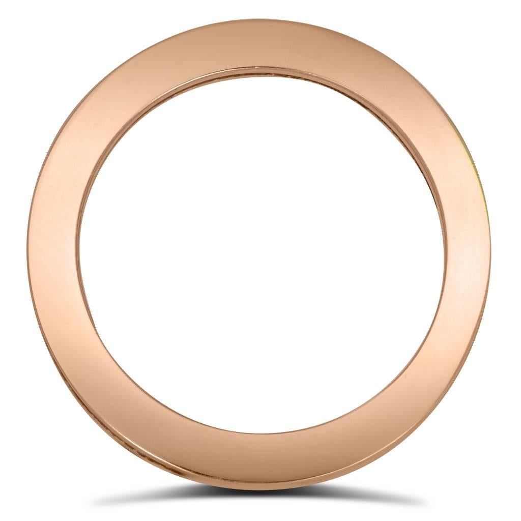 Rose Gold Textured Band One of a Kind In New Condition In New York, NY