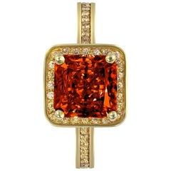 Alex Soldier Garnet Gold Engagement Wedding Cocktail Ring One of a Kind