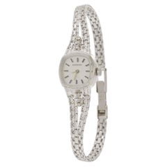 Vintage 1977 Longines 14KT White Gold Diamond Cocktail Watch