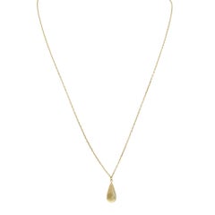 14KT Yellow Gold Teardrop Pendant Necklace