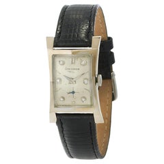 Vintage Circa 1956 Longines-Wittnauer 14KT White Gold Diamond Dial Watch