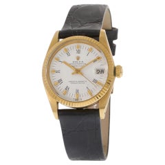 Vintage 1982 Rolex Datejust 31MM 18KT Yellow Gold Ref. 6827