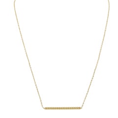 14KT Yellow Gold Twisted Bar Necklace