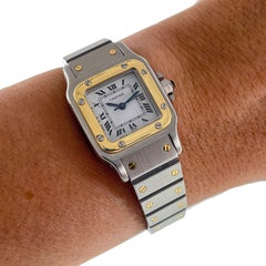 Vintage 1980s Cartier Santos Carrée “Swiss Only” Spider Dial Ref. 0902
