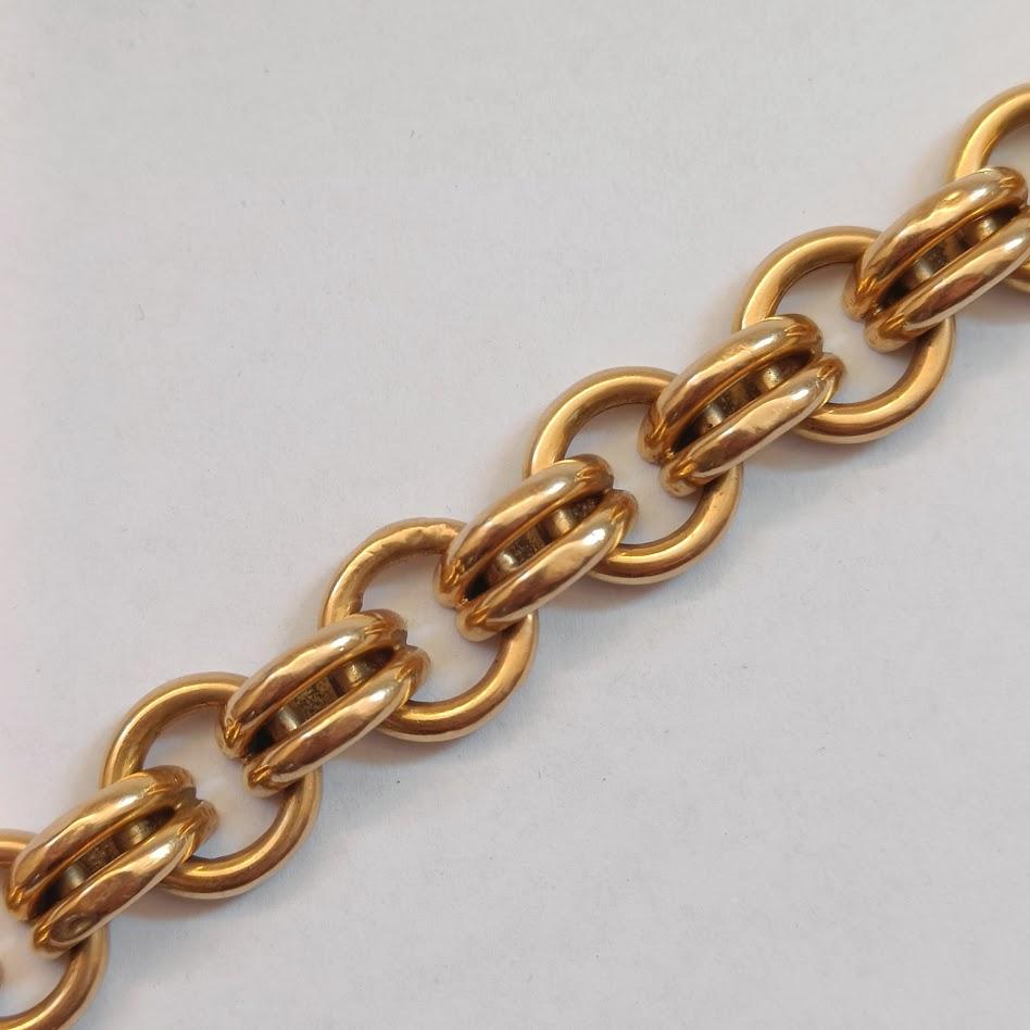 Pulsera de cadena en oro amarillo de 18 quilates en Bueno estado para la venta en Magenta, IT