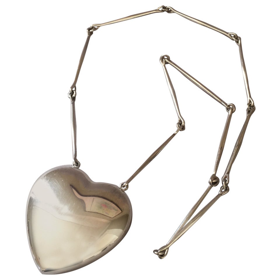 Georg Jensen Heart Necklace No. 126 by Astrid Fog