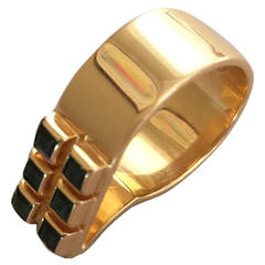 Georg Jensen Tourmaline Gold Ring No. 937