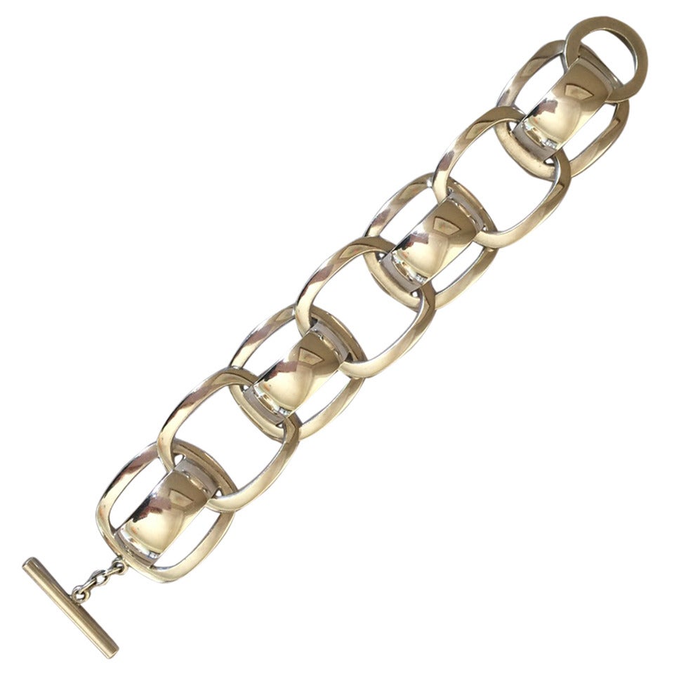 Georg Jensen Modernist Bracelet No. 192a by Ibe Dahlquist For Sale