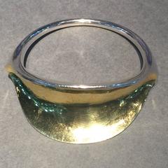 Hans Hansen Very Rare Sterling Silver Modernist Bangle Bracelet No. 251