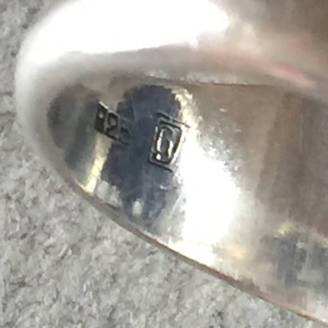 Women's Georg Jensen Synthetic Sapphire Sterling Silver Ring No. 46A by Harald Nielsen