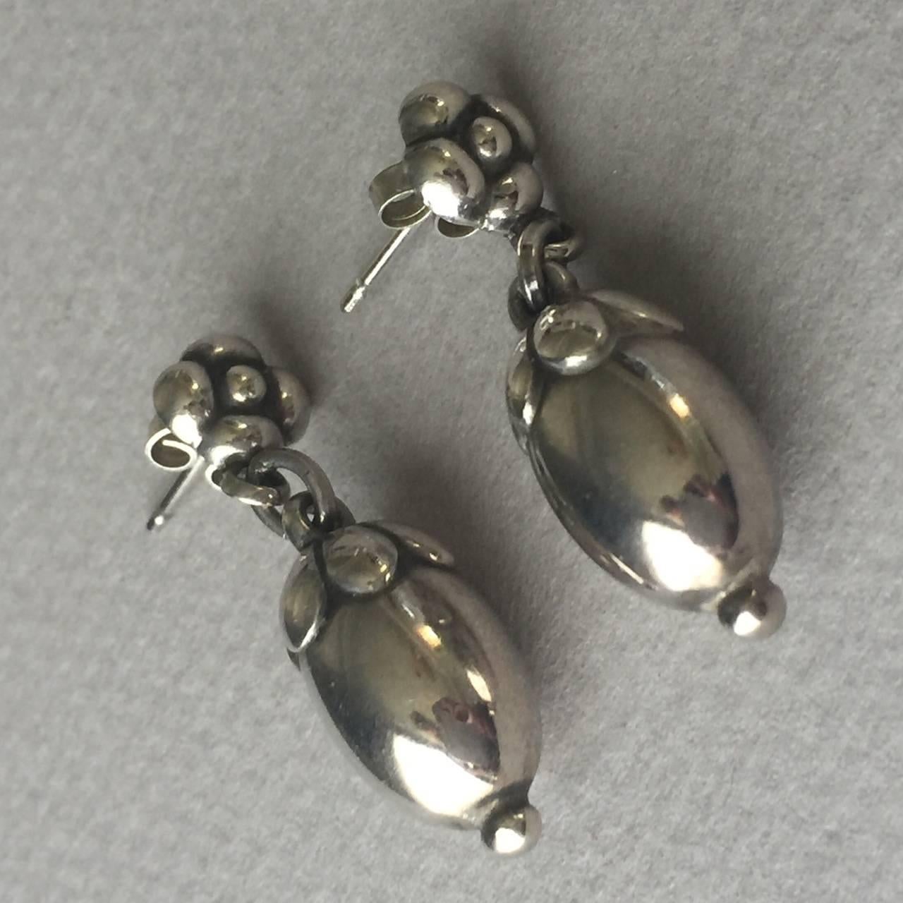 sterling silver acorn earrings